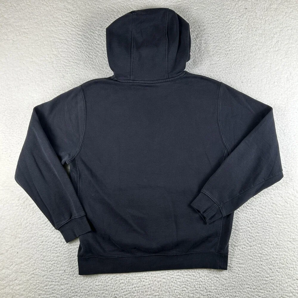 Nike Hoodie Mens Small Black Club Fleece Pullover Sweatshirt Swoosh Logo